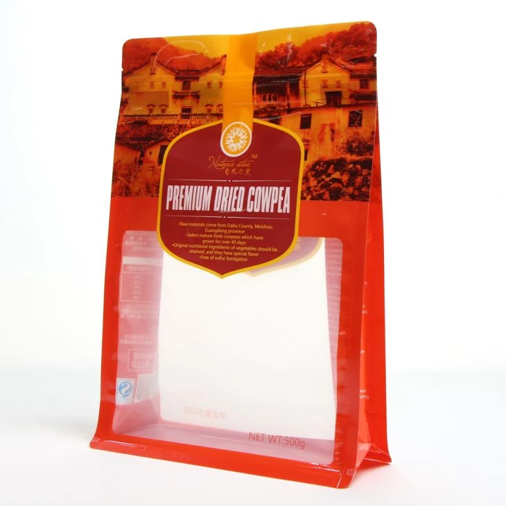 Ziplock pārtikas maisiņš ar skaidru logu