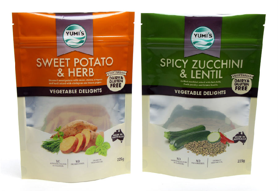 stāvēdams maisiņš pārtikai