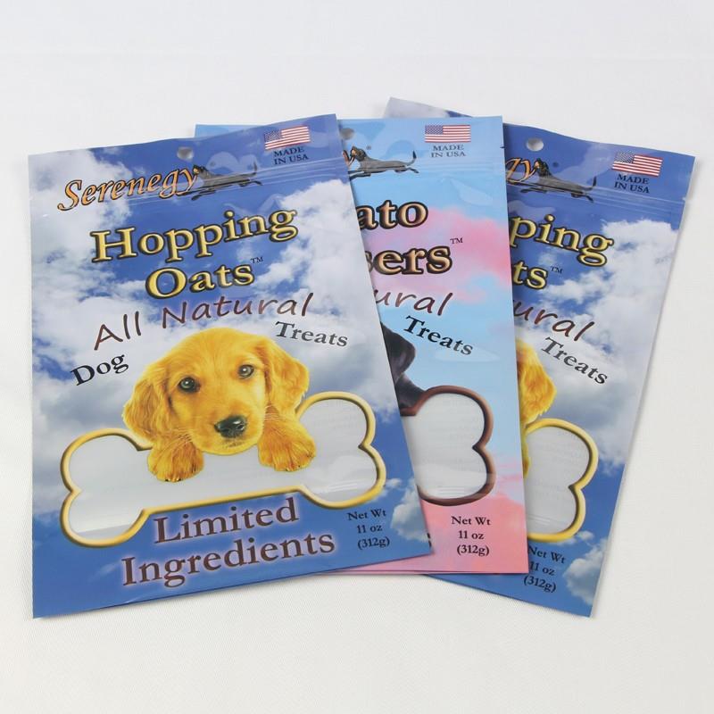 Pet pārtikas iepakojuma maisiņš ar rāvējslēdzēju suņu pārtikas maisiņiem Pet Food Packaging Bag With Zipper Dog Food Bags