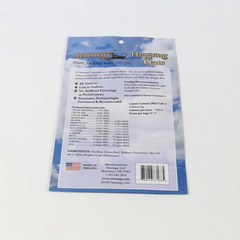 Pet pārtikas iepakojuma maisiņš ar rāvējslēdzēju suņu pārtikas maisiņiem Pet Food Packaging Bag With Zipper Dog Food Bags