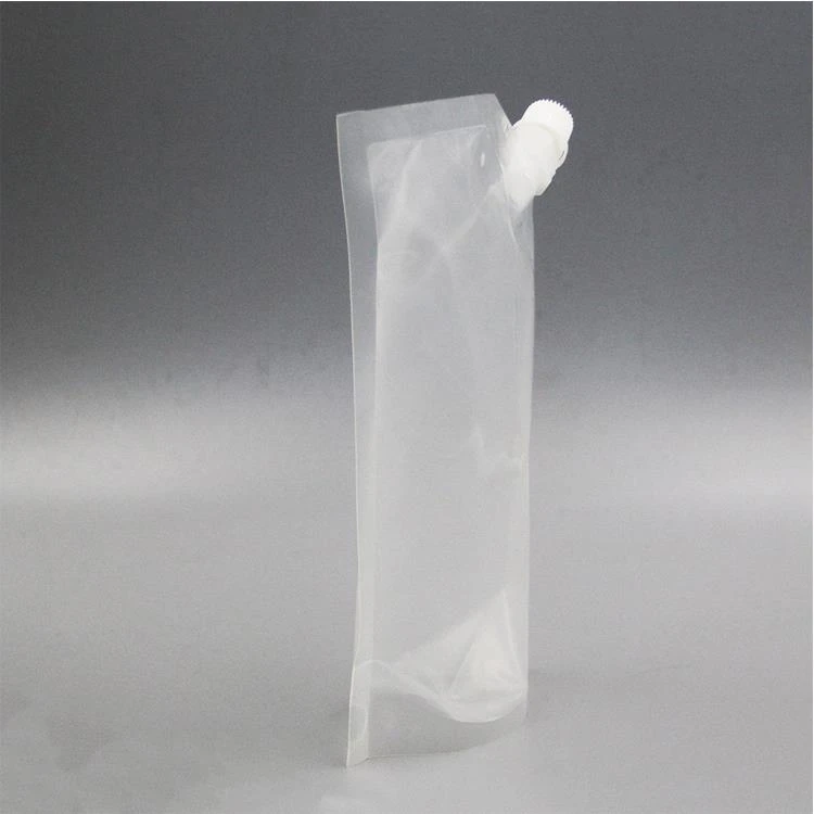 Clear Stand Up Spout Pouch With Zipper