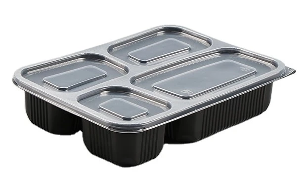 4 compartment leak-proof food container