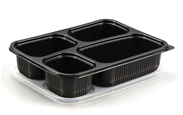 4 compartment leak-proof food container