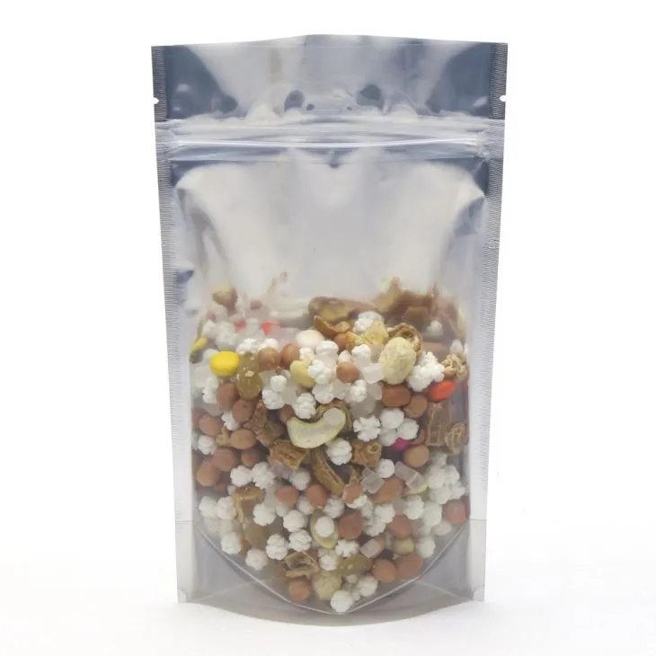 Caurspīdīgs alumīnija folijas pacelšanas maisiņš