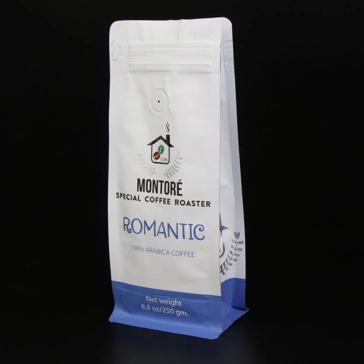 Customized Coffee Bean Packing Bag Zipper Top