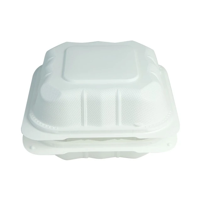 6x6 Inch Hinged To-Go Food Containers FDA Food Grade