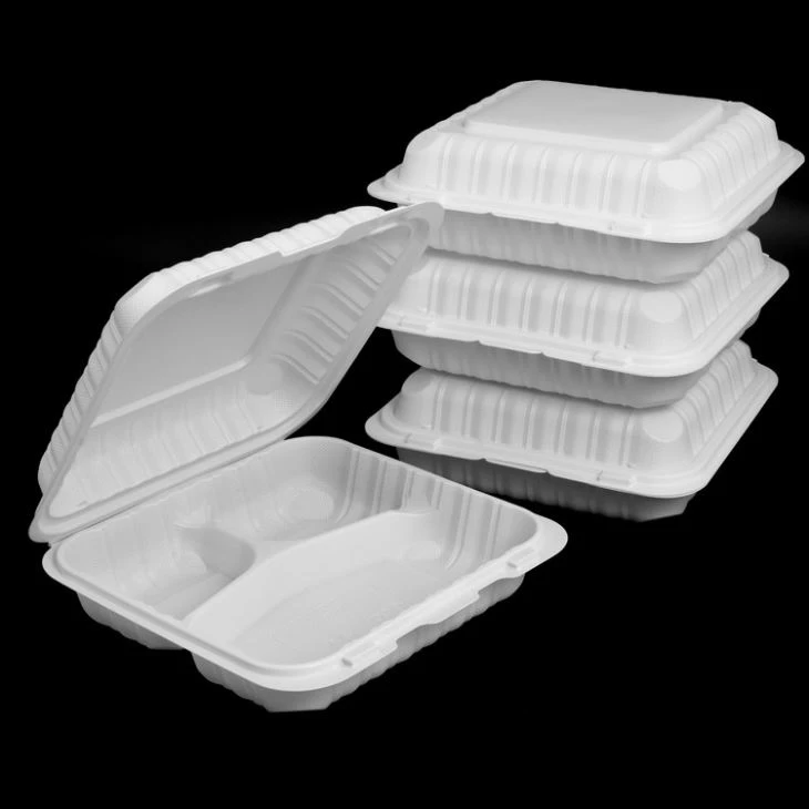 Disposable Mineral Hinged To Go Containers