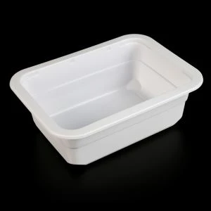 1000ml Mikroviļņojami vienreizējās plastmasas milti Prep Pārtikas ēdināšanas iepakojuma paplātes ražotājs