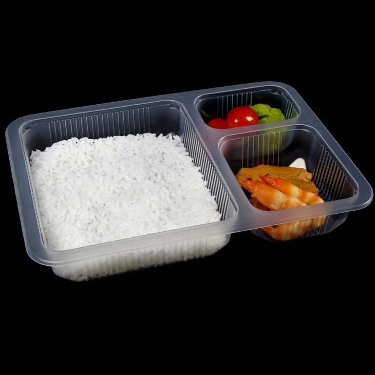 3 Compartment PP Food Trays