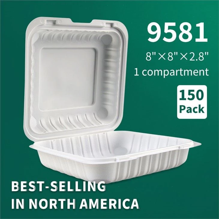 YR9581 America karstā izpārdošana, vienreizējās lietošanas izņemšanai atvāžamais pārtikas trauks, mikroviļņu krāsns ar eņģēm pusdienu kaste