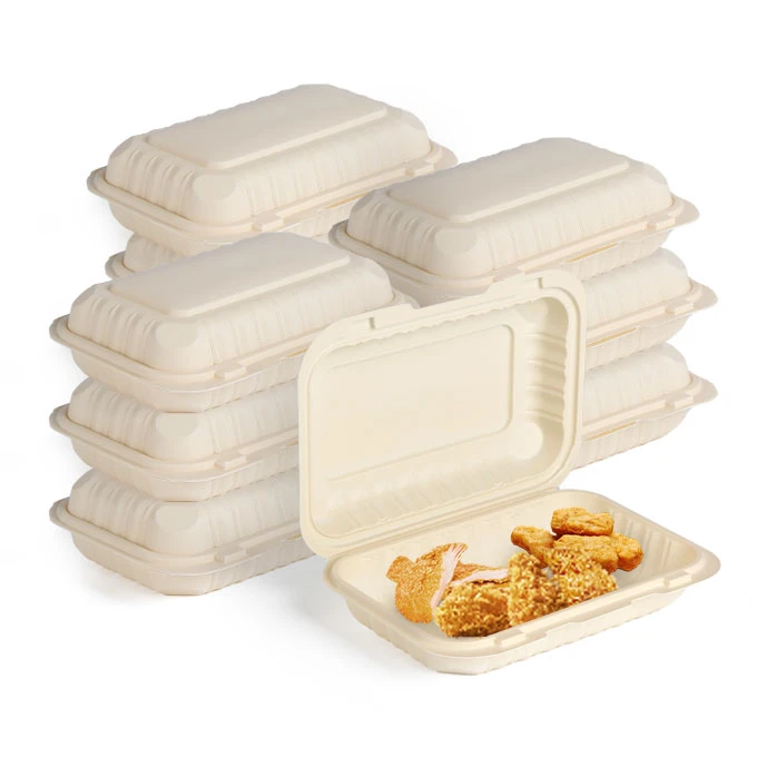 205 Līdzņemšanas iepakojums Pārtikas trauks Vienreiz lietojams Līdzi ņemams pusdienu kastīte Līdzņemšanas trauks Plastmasas pārtikas kaste 9x6 collas