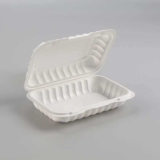 206 Minerālplastmasas MFPP balts eņģu konteiners