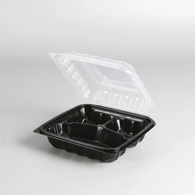 New Item Meal Food Takeout Lunch Box Vienreizējās lietošanas plastmasas līdzņemšanas konteiners Dual Color To Go Food Container restorānam