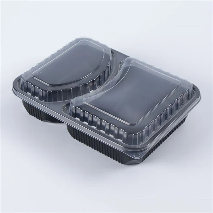 2 nodalījumu plastmasas izņemšanas Bento kastes