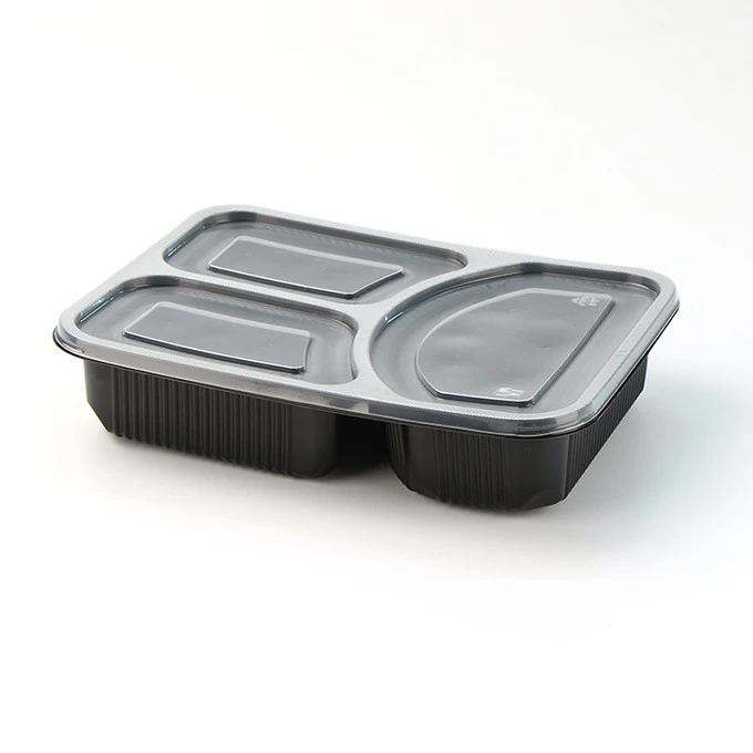 3 Compartment Plastic Container