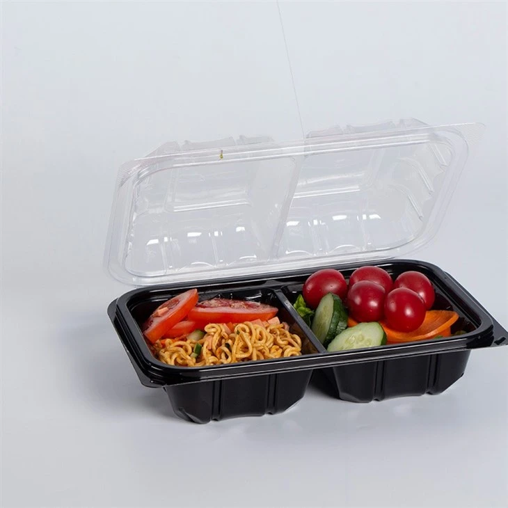9x9'' Clamshell To Go Boxes Hinged Lid