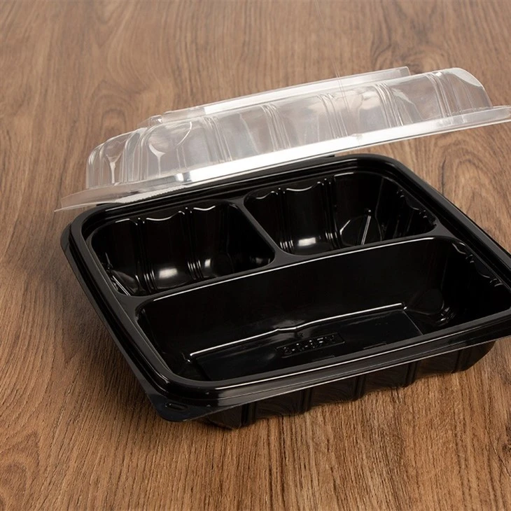 9x9'' Clamshell To Go Boxes Hinged Lid
