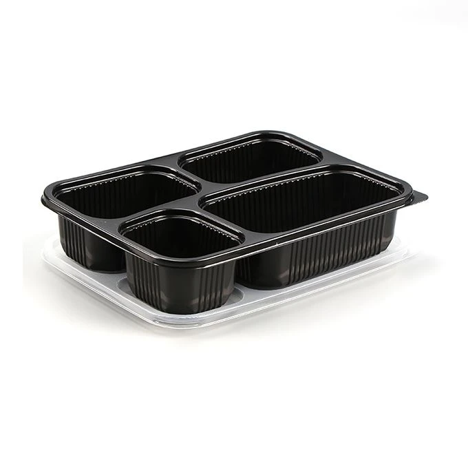 Vienreizējās lietošanas Bento Box 4 nodalījums