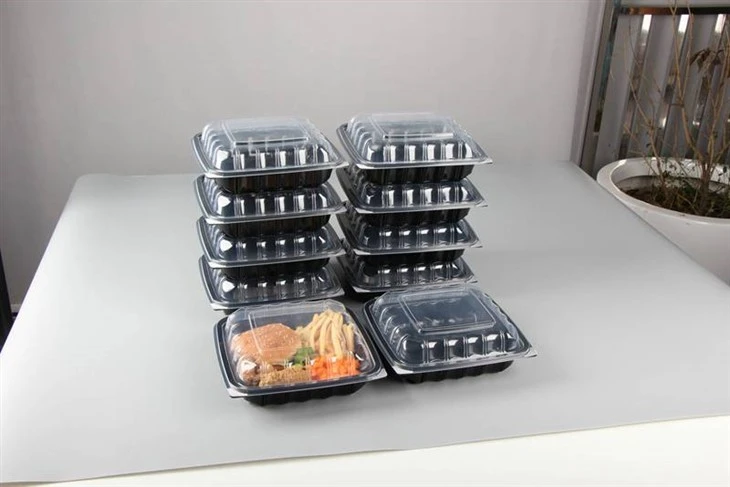 Plastmasas pārtikas konteiners izņemšanai