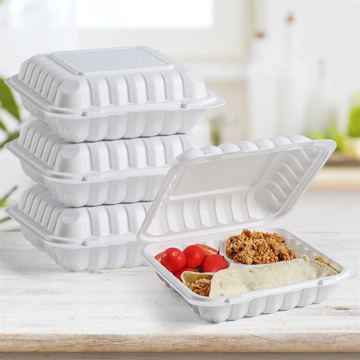 MFPP Hinged Food Container Clamshell 8''x8''