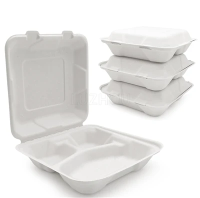 Bagasse Containers Pārtika līdzņemšanai