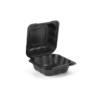Clamshell bioloģiski noārdāms izņemšanas konteiners