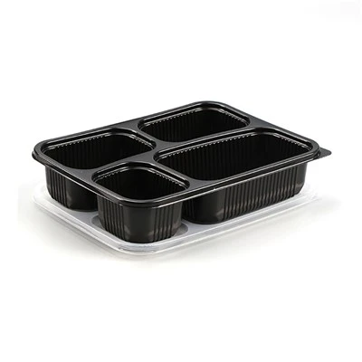 Vienreizējās lietošanas Bento Box 4 nodalījums