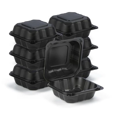 Plastmasas trauks ar eņģēm līdzņemšanai