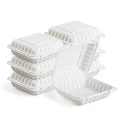 Apaļi plastmasas trauki pārtikas izņemšanai