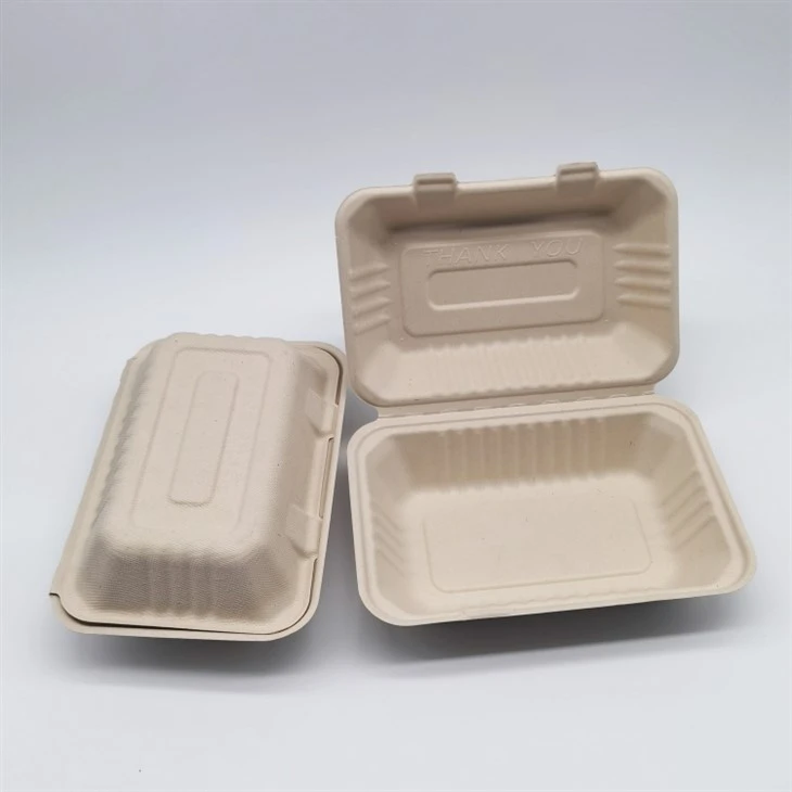 Cukurniedru Bagasse Bambusa mīkstuma pārtikas konteiners