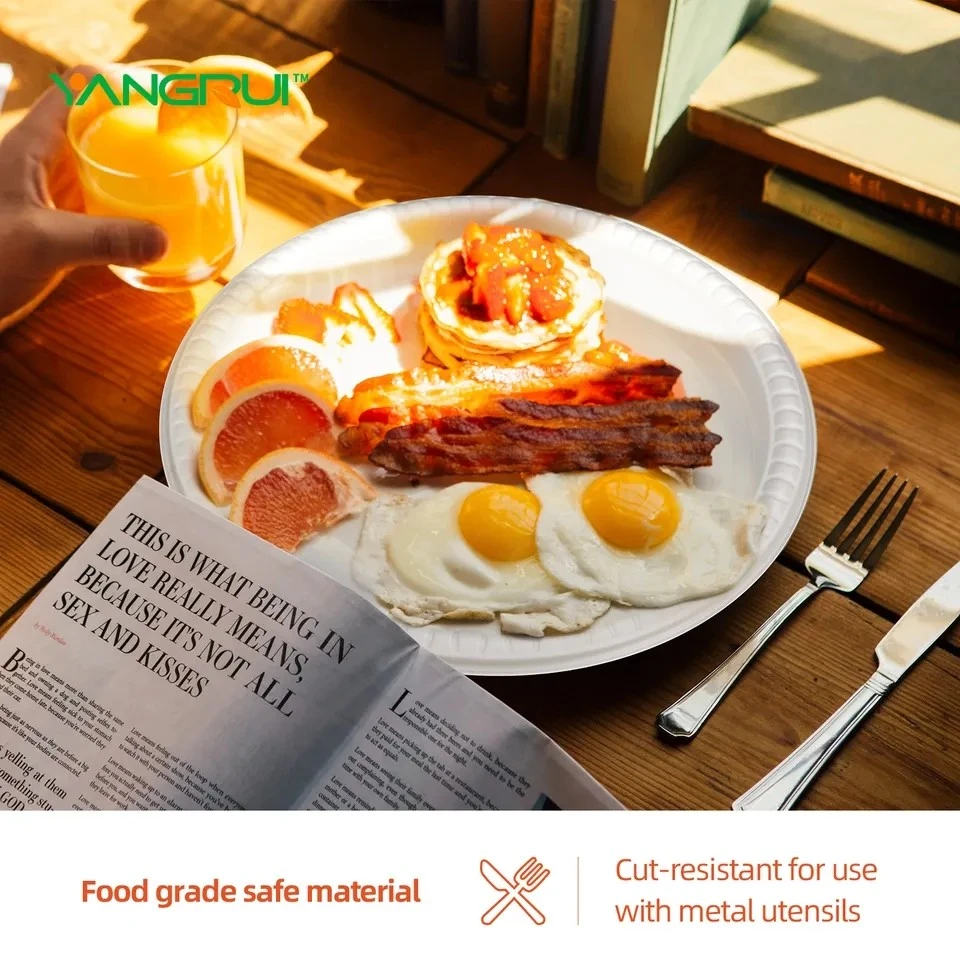 P1-091-PT4 Reusable Plastic Plates: Durable, Stylish, And Perfect For Every Occasion